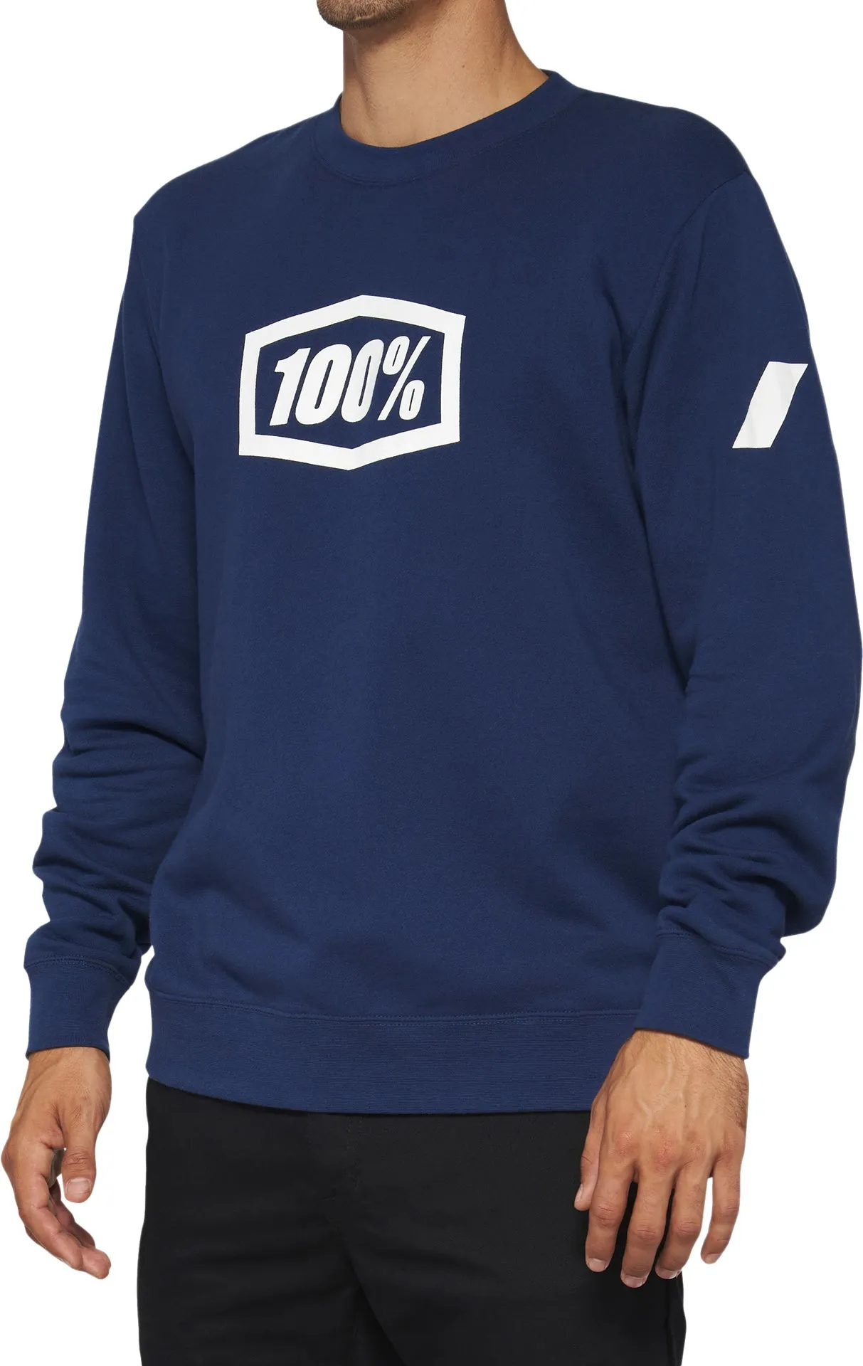 100% Icon Crewneck Fleece Mens Pullover