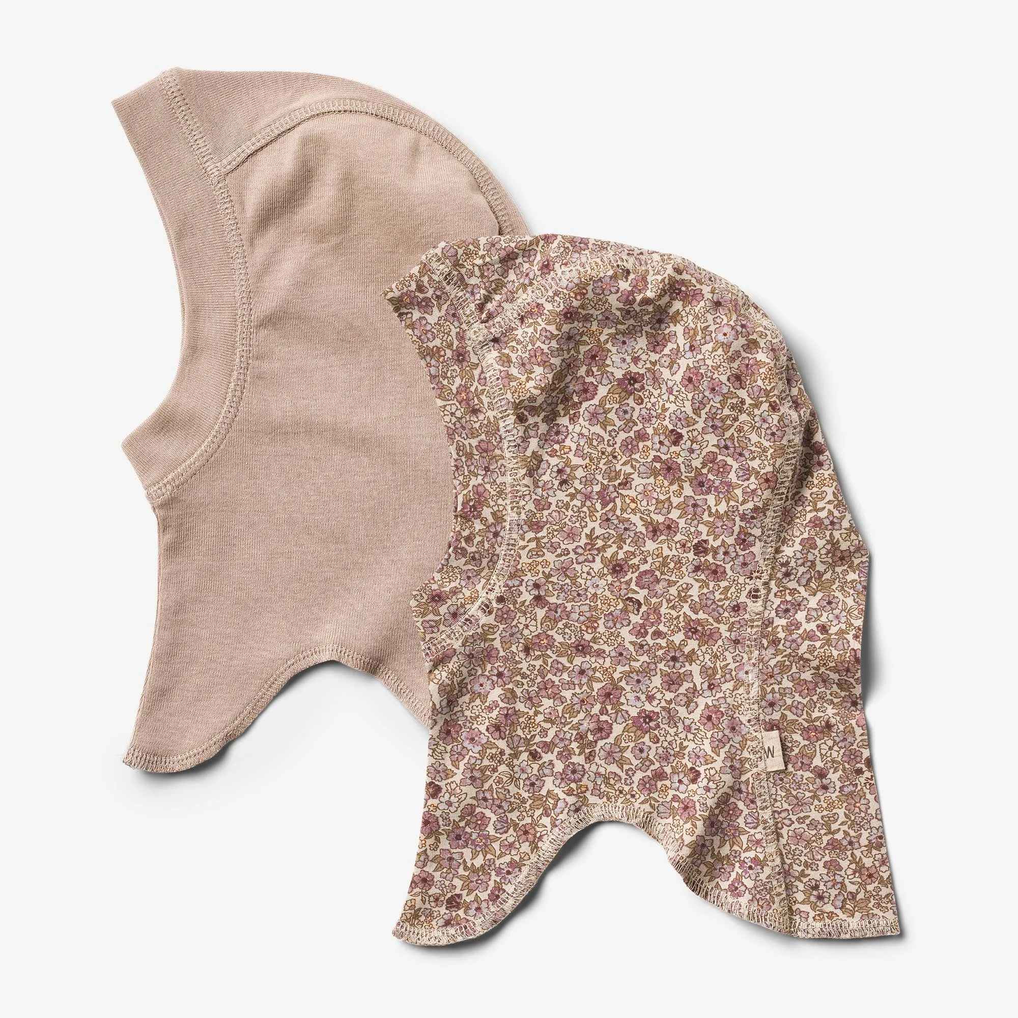 2 Balaclava Amel | Baby - grey rose flowers