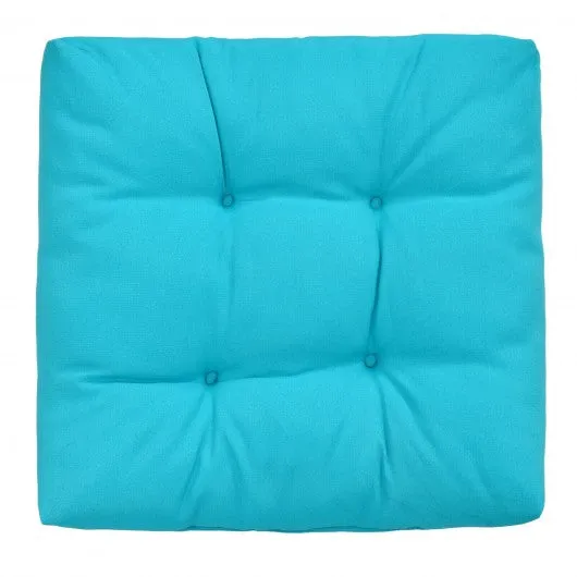 21" x 21" Patio Chair Seat Cushion Pads for Indoor and Outdoor-Turquoise