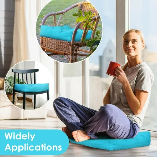 21" x 21" Patio Chair Seat Cushion Pads for Indoor and Outdoor-Turquoise