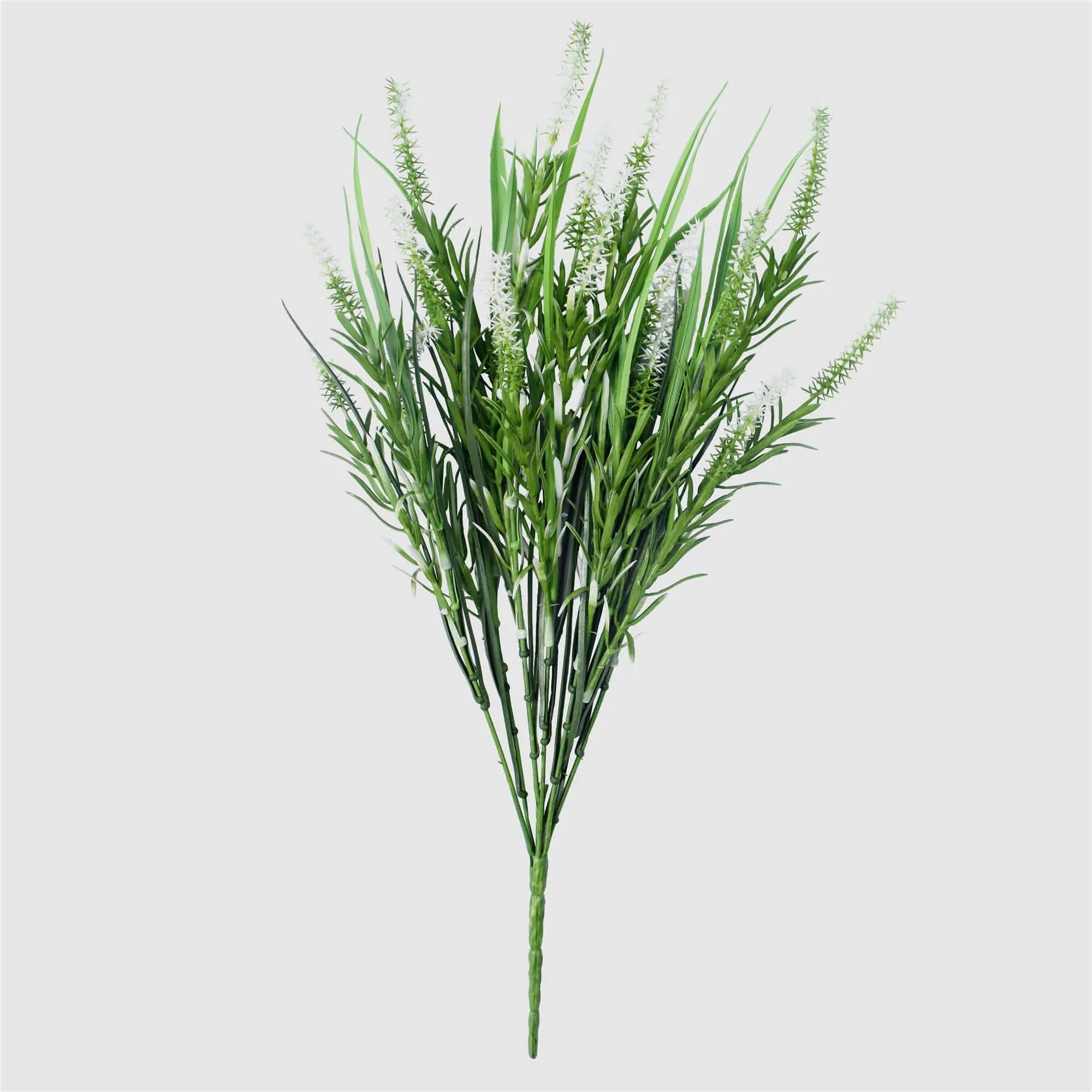 5 Pack Long Stem White Lavender 50cm UV Resistant Wall Plant