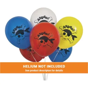 Ahoy Pirate Latex Balloons 12" | 8 ct