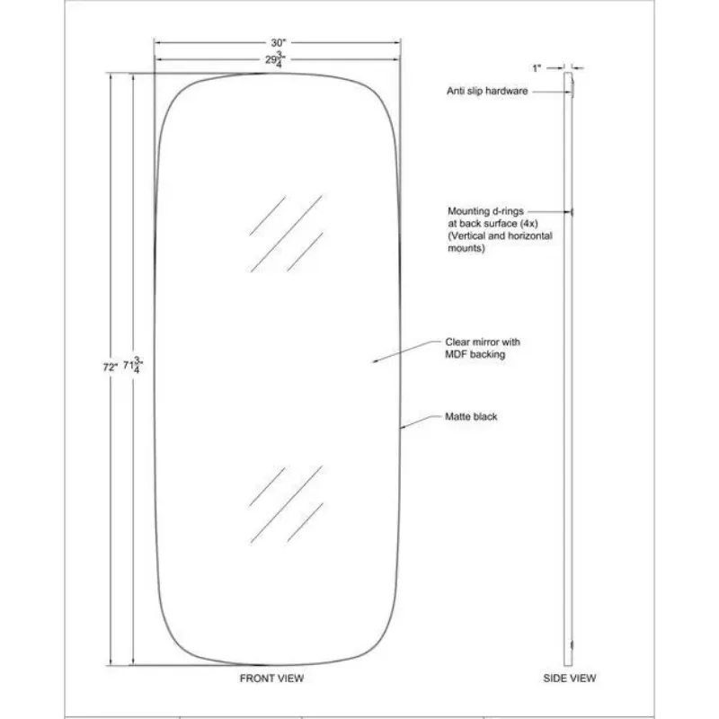 Almandine Mirror