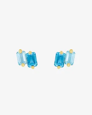 Ann Light Blue Ombre Studs