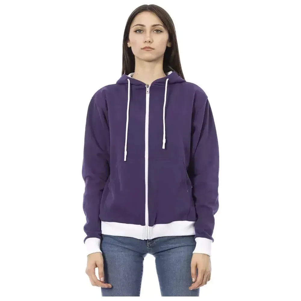 Baldinini Trend Purple Cotton Women Sweater