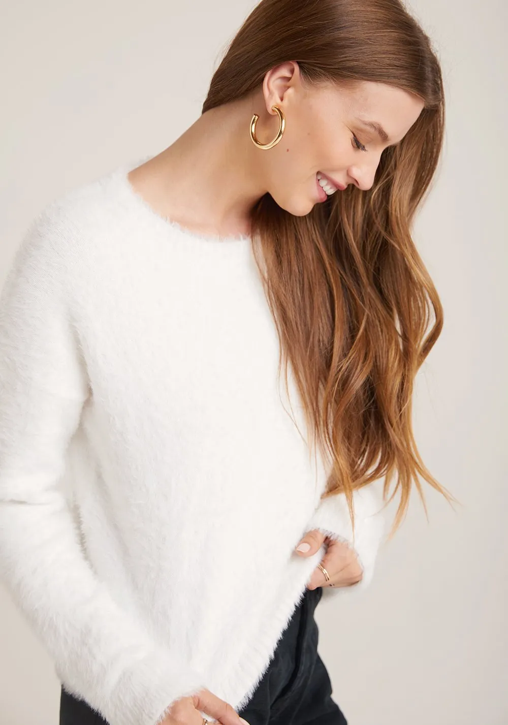 Bella Dahl - Slouchy Sweater in Winter White