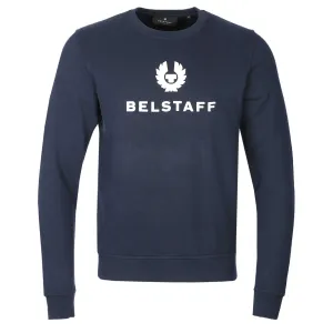 Belstaff Signature Crewneck Sweat Top in Dark Ink