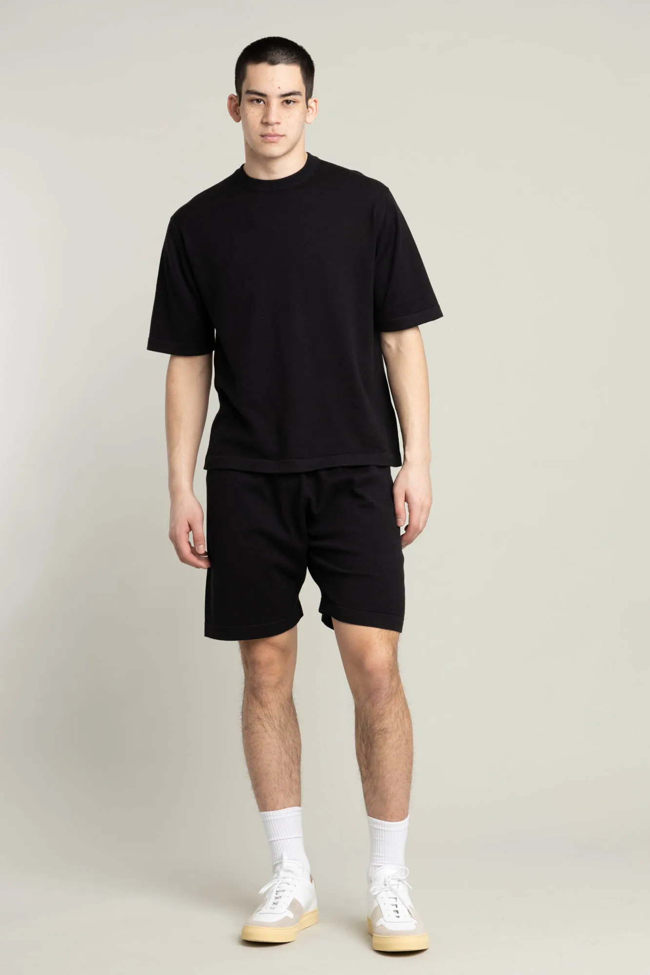 Black Tindall Knit T-Shirt