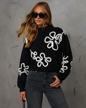 Bloomsbury Abstract Floral Print Sweater