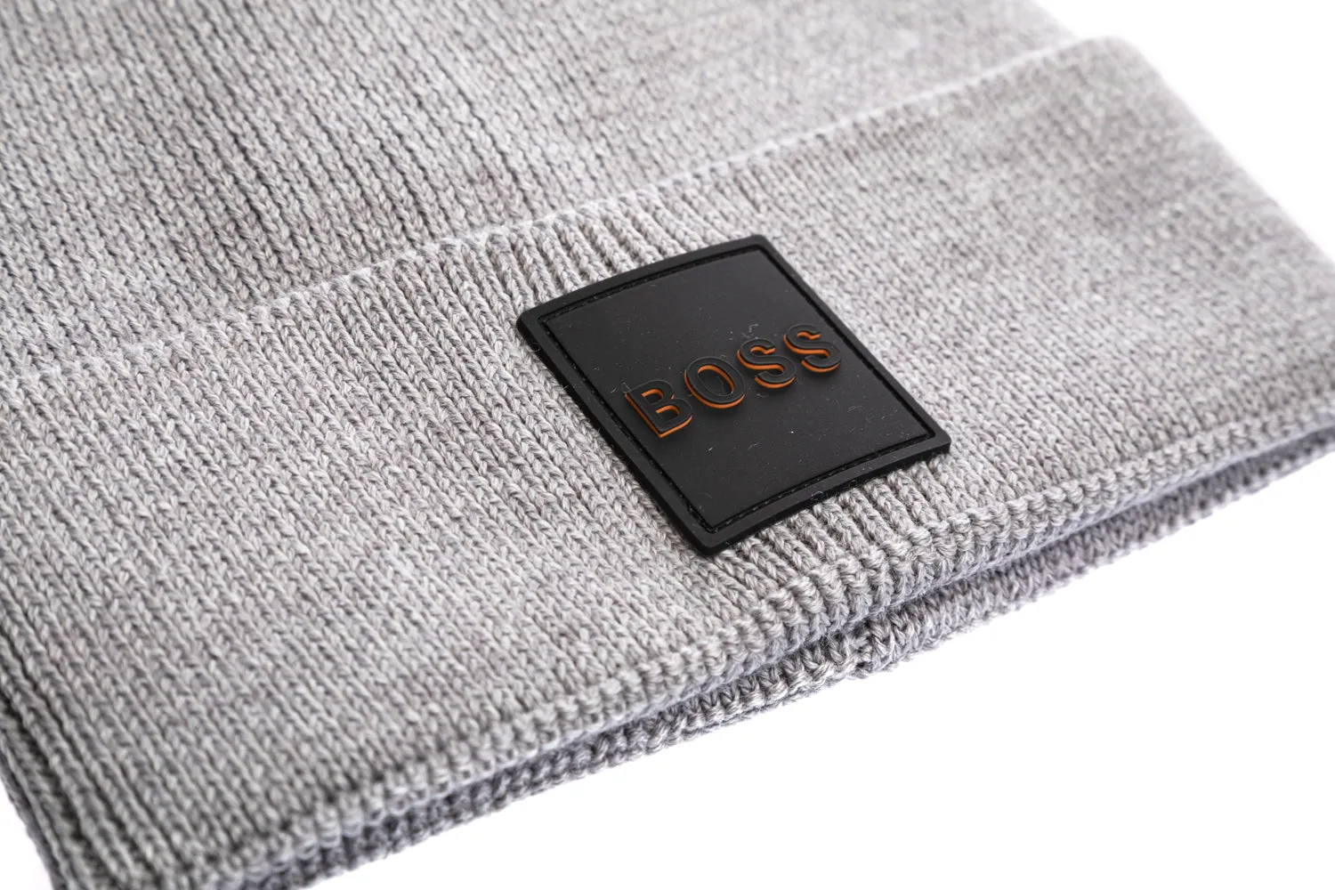 BOSS Foxxy Beanie Hat in Medium Grey