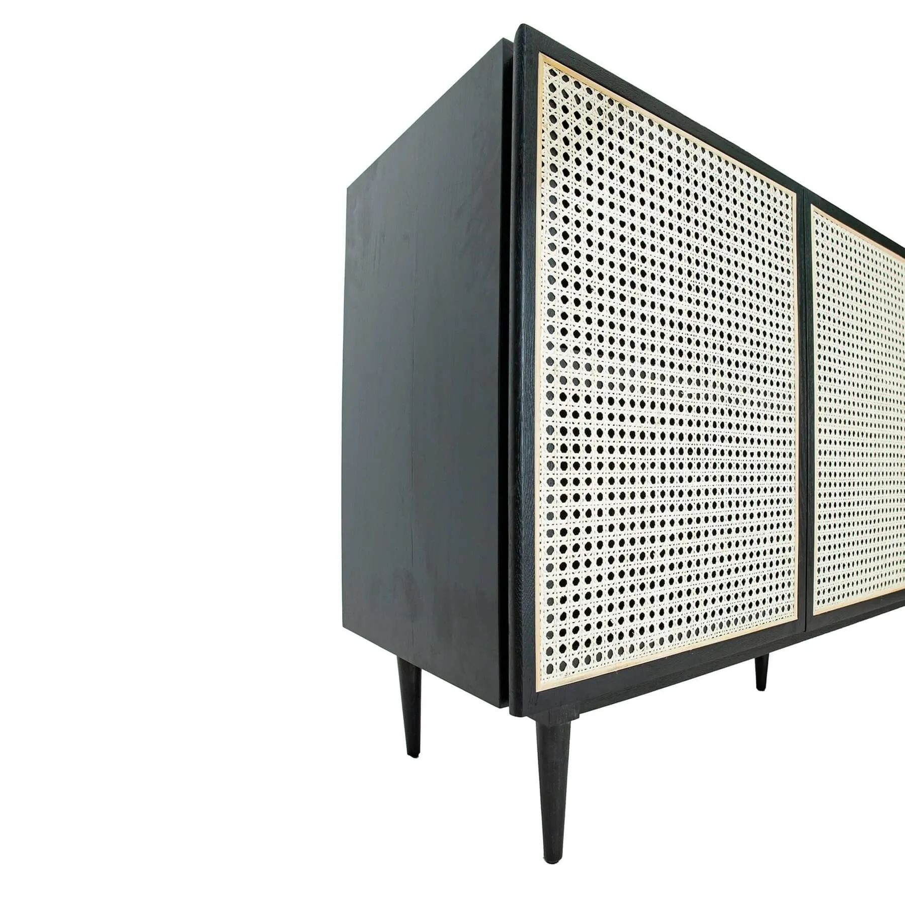 Cane Sideboard - Black