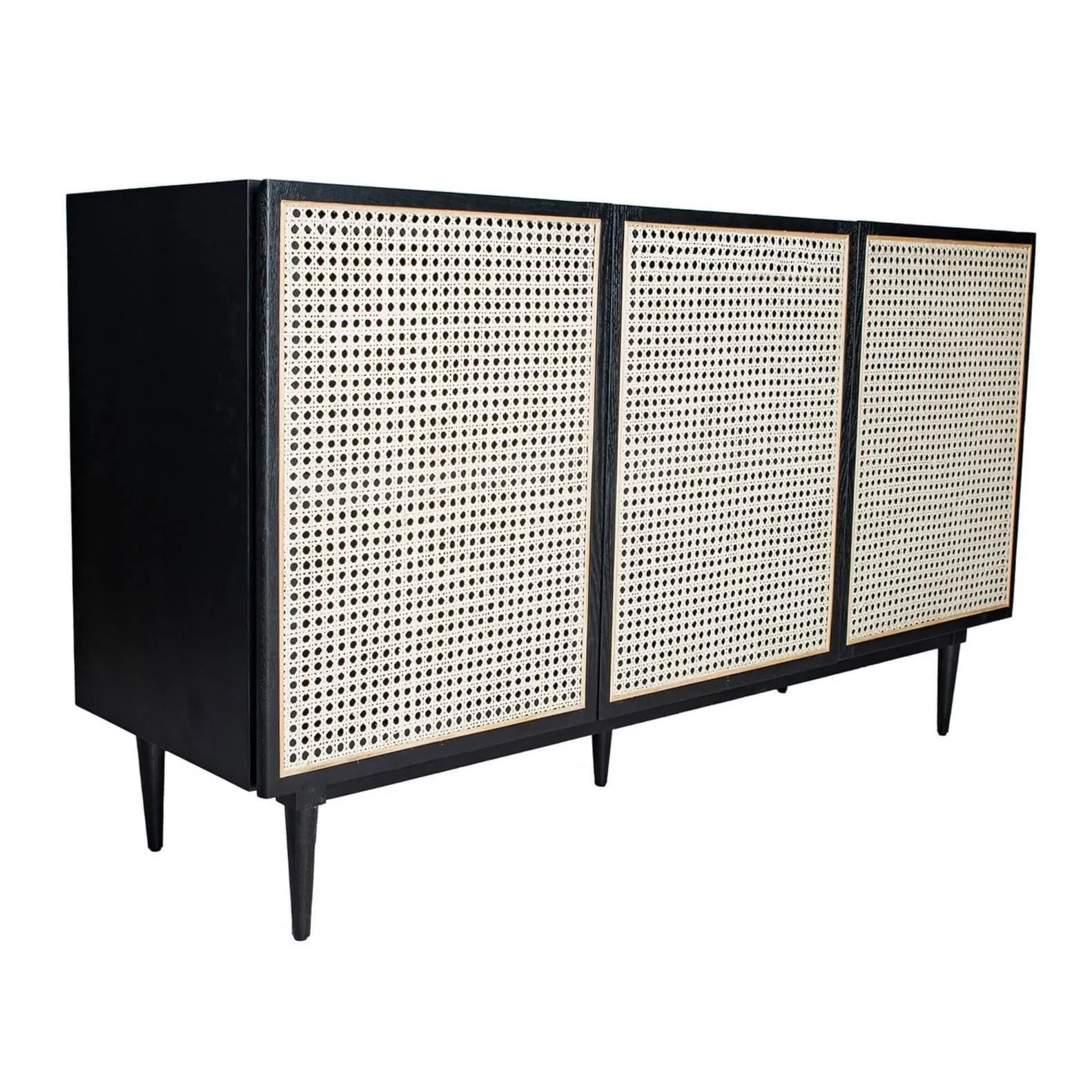 Cane Sideboard - Black