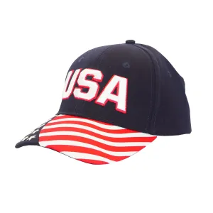 Cotton Twill Patriotic USA Hat