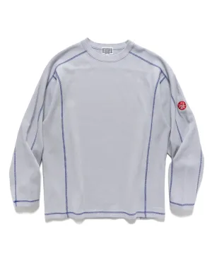 Crew Neck Double Knit Long Sleeve Grey