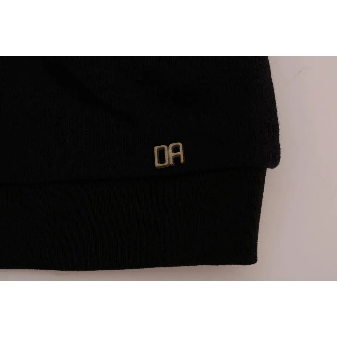 Daniele Alessandrini Elegant Black Cotton Crewneck Sweater