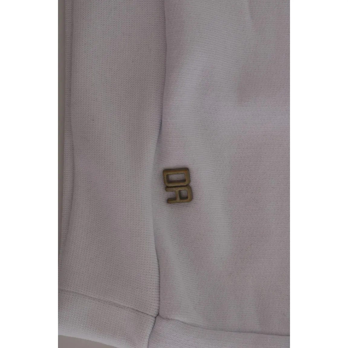 Daniele Alessandrini Elegant White Cotton Hooded Sweater