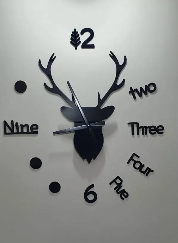 Deer Wall Clock Large - Hot Selling markhor