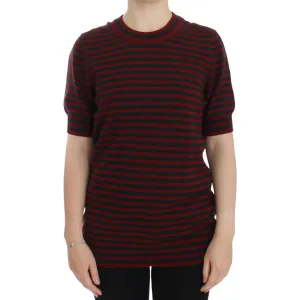 Dolce & Gabbana Elegant Striped Cashmere Crewneck Sweater