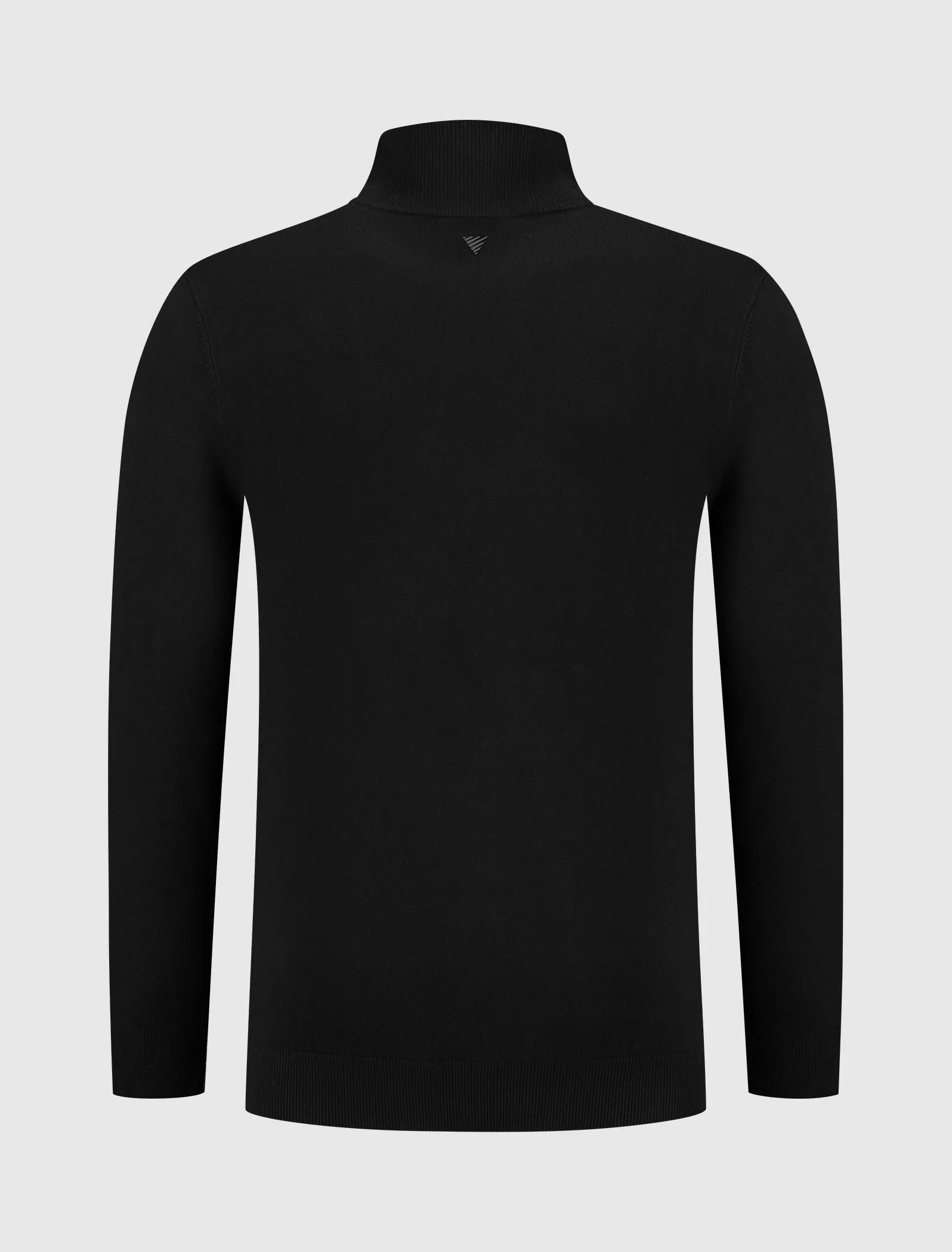 Essential Knitwear Mockneck Sweater | Black