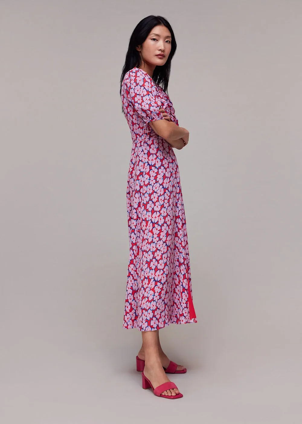 Farfalle Flower Midi Dress