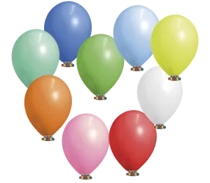 Globos Payaso 10in Balloon Pastel Assorted 50ct