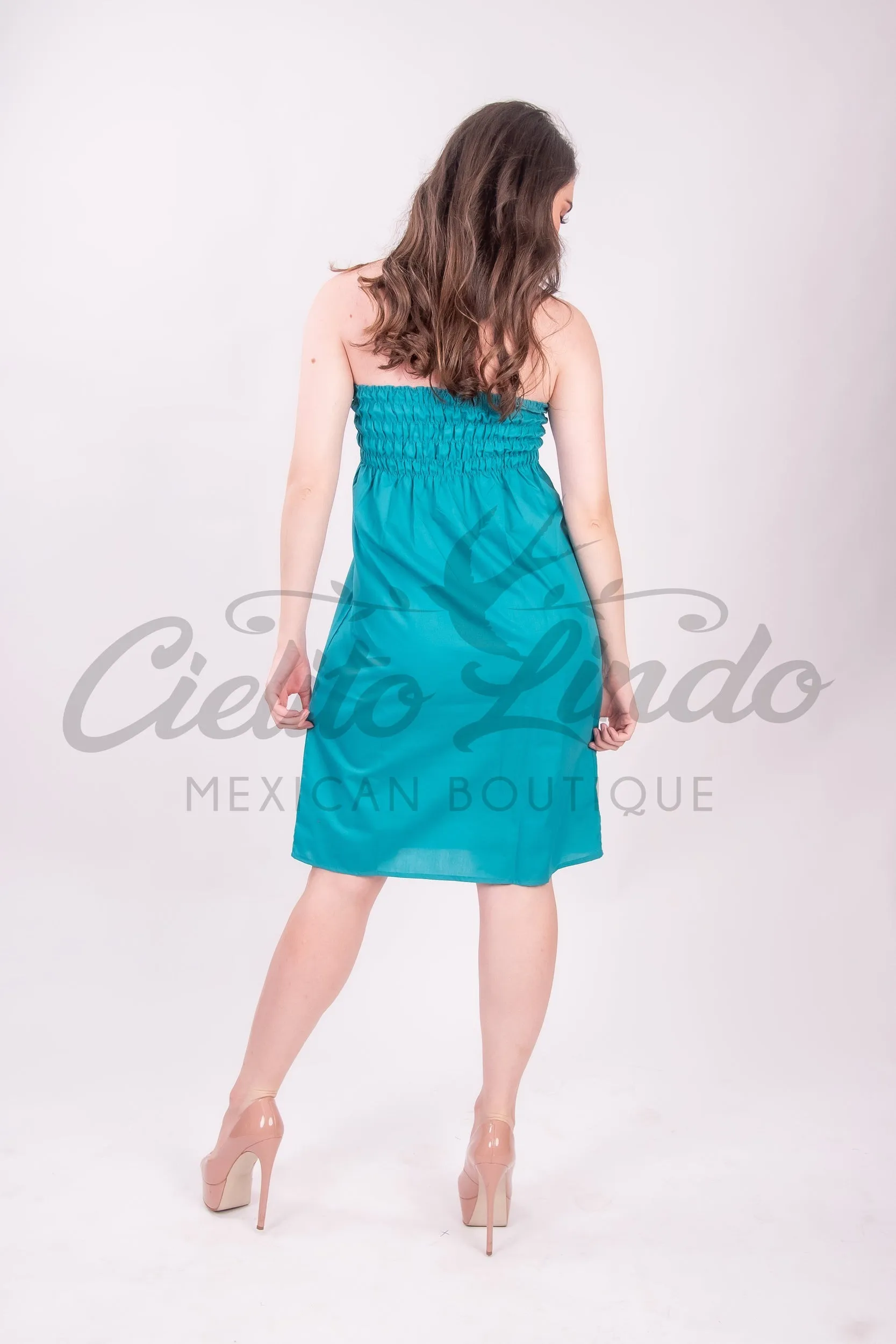 Halter Dress Puebla Teal