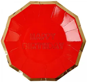 Happy Birthday Assorted Paper Dessert Plates, 7'' | 8 ct