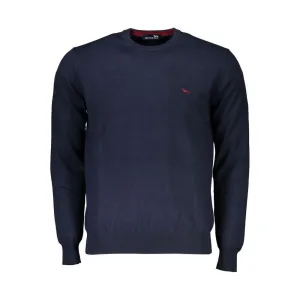 Harmont & Blaine Crew Neck Embroidered Blue Sweater