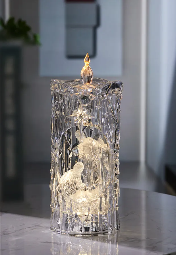 Holy Family Diamond Cut Candle