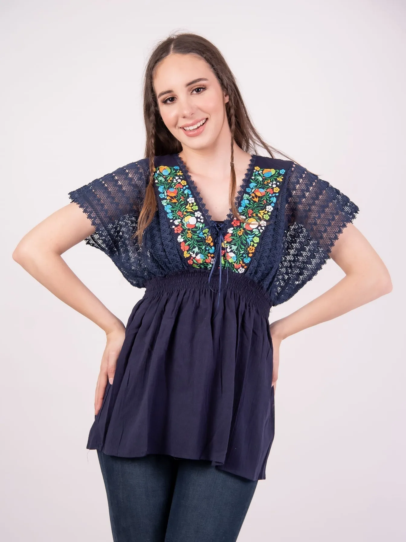 Jazmin Blouse Navy