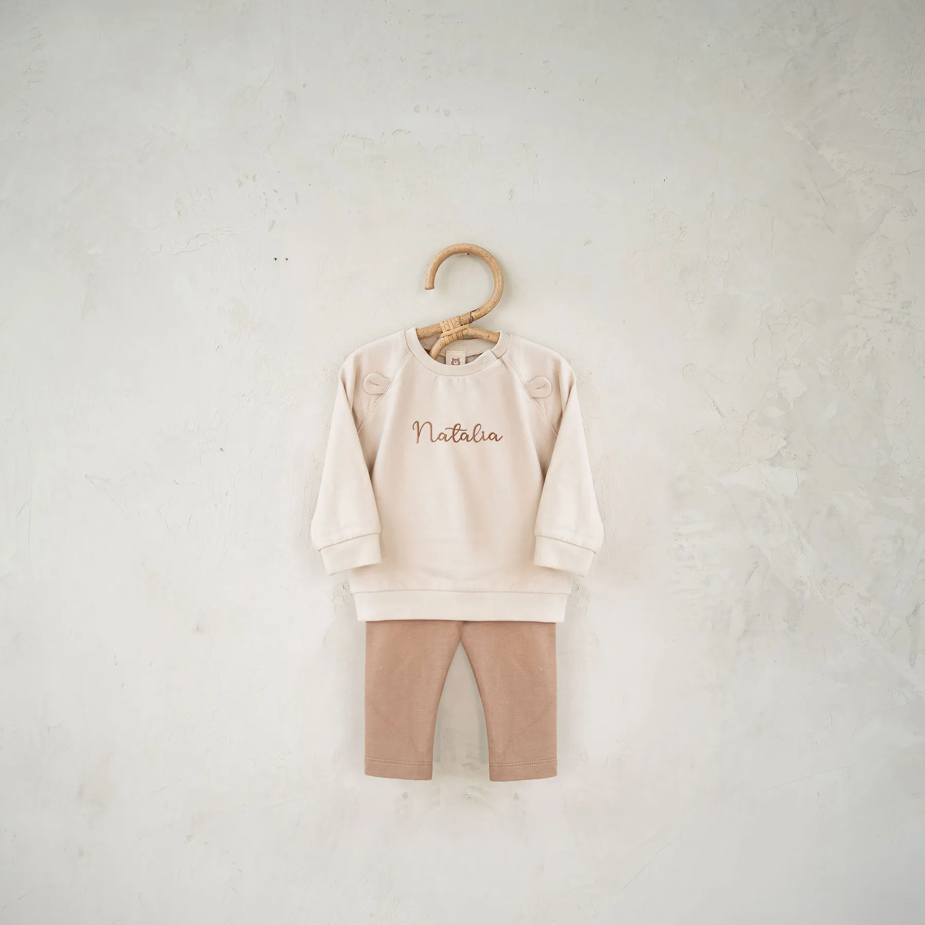 JBØRN Organic Cotton Baby Sweatshirt & Legging Set