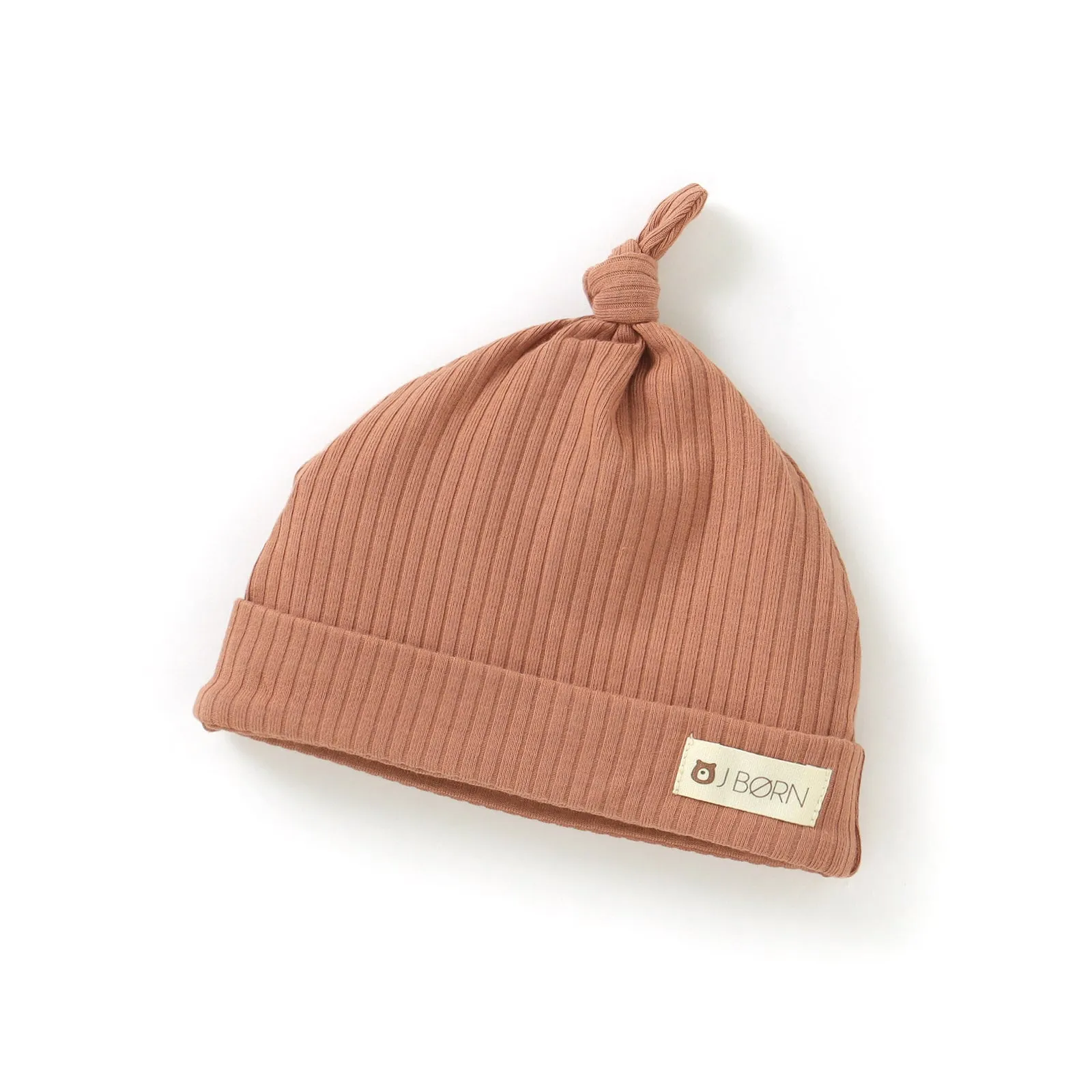 JBØRN Organic Cotton Ribbed Baby Hat