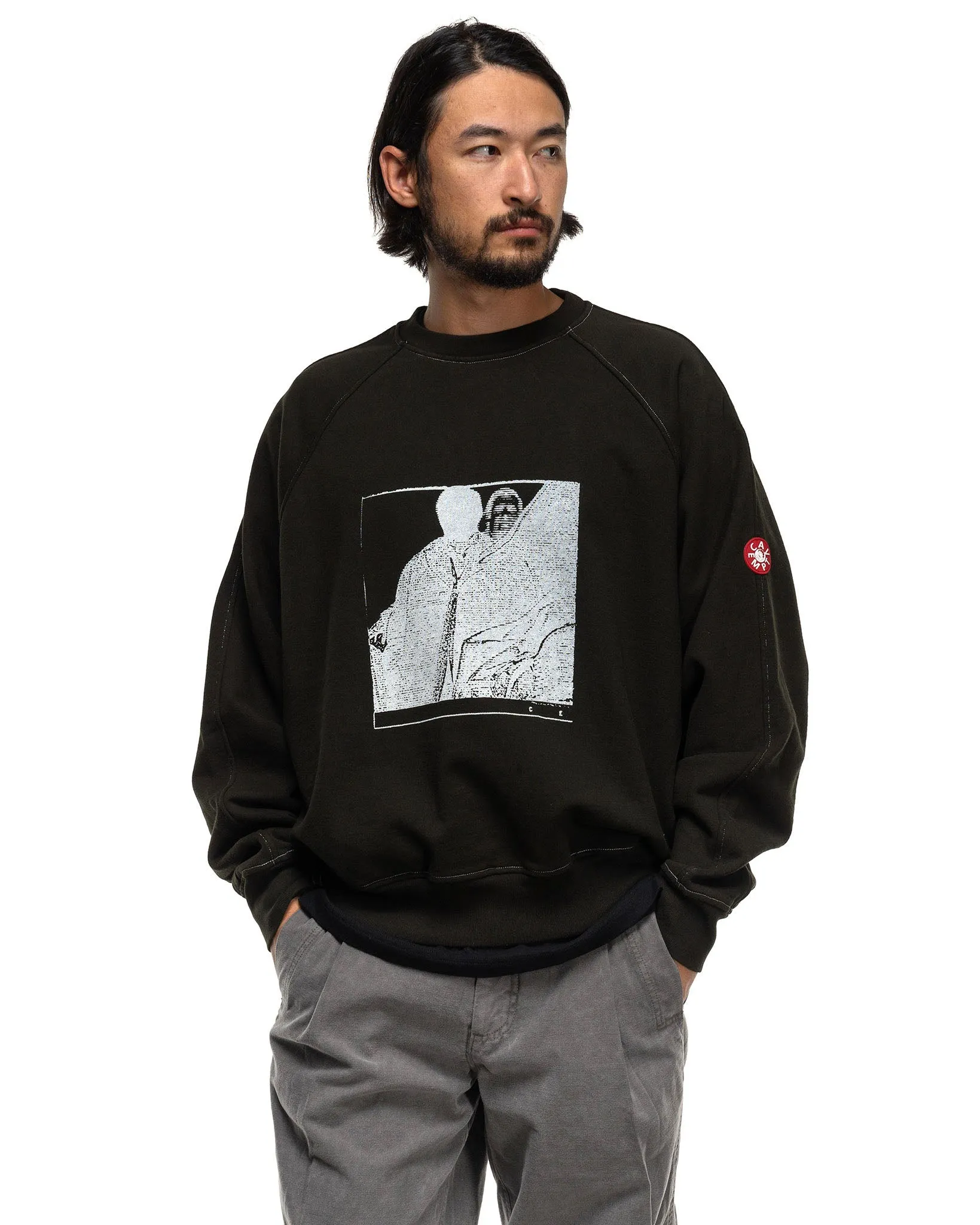 MD Authorship Big Crew Neck Black