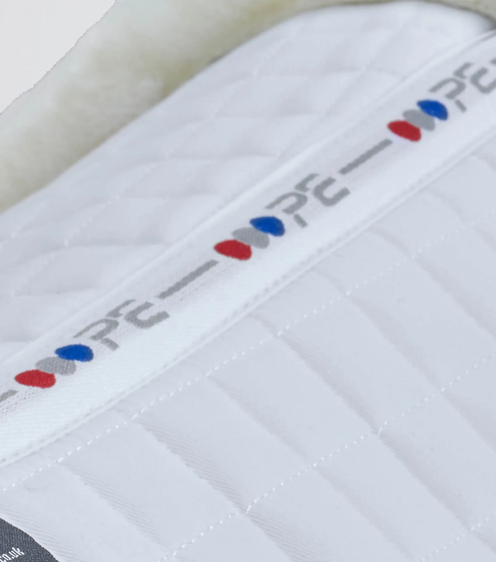 Merino Wool Saddle Pad - Half Pad White/Natural Wool