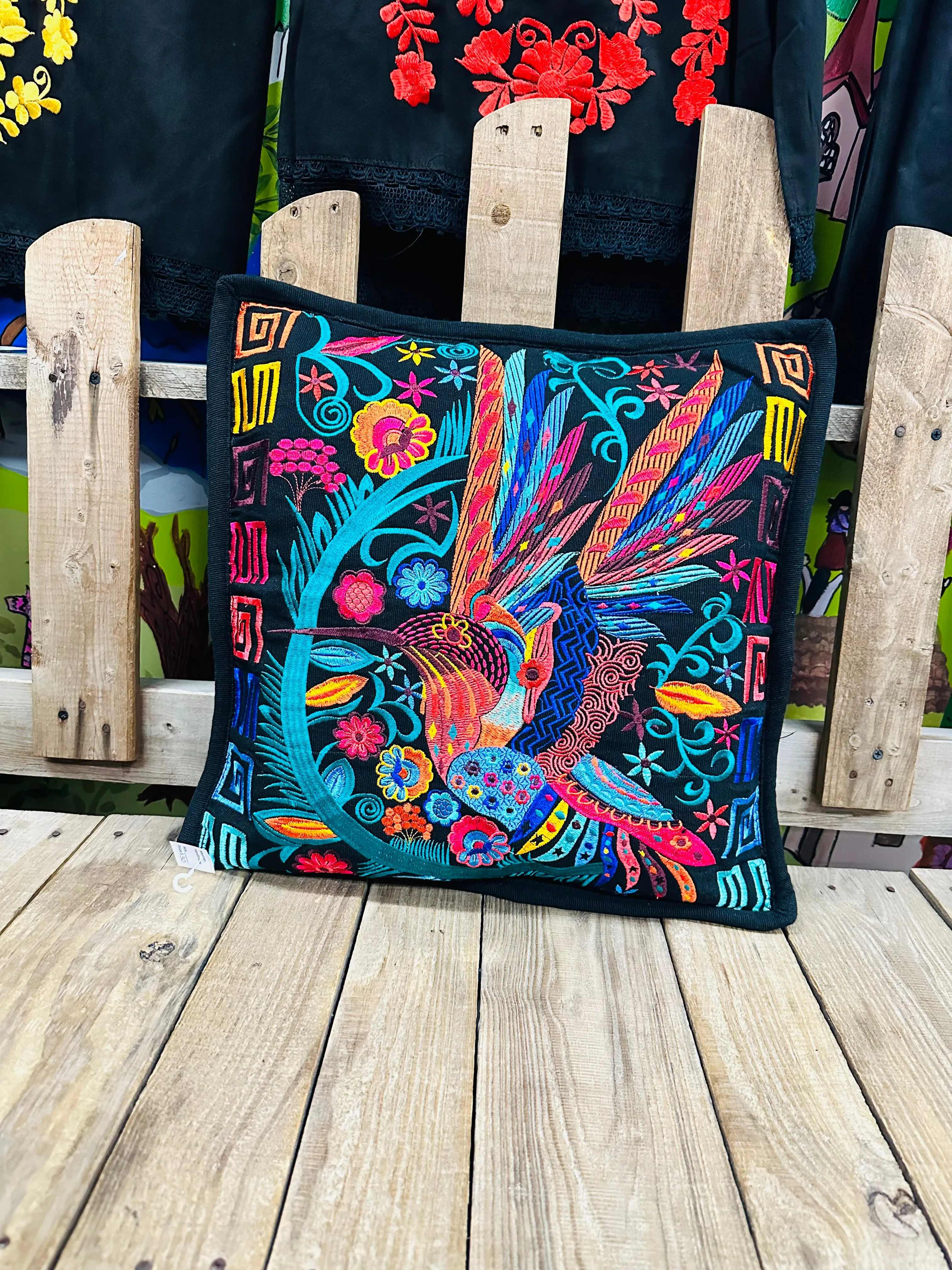 Mexican Alebrije Embroidered Pillow Covers