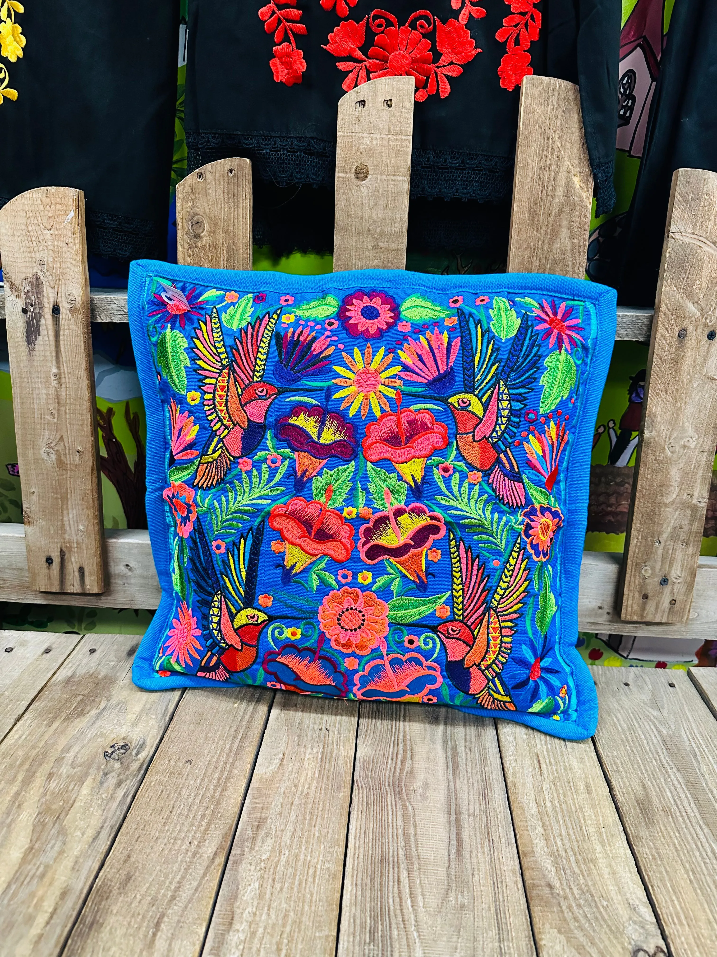 Mexican Alebrije Embroidered Pillow Covers