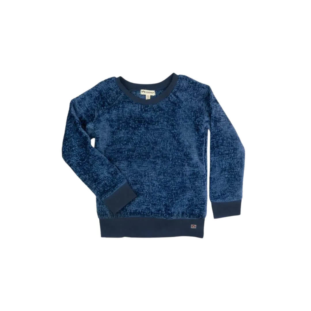 Navy Novelty Willow Crewneck