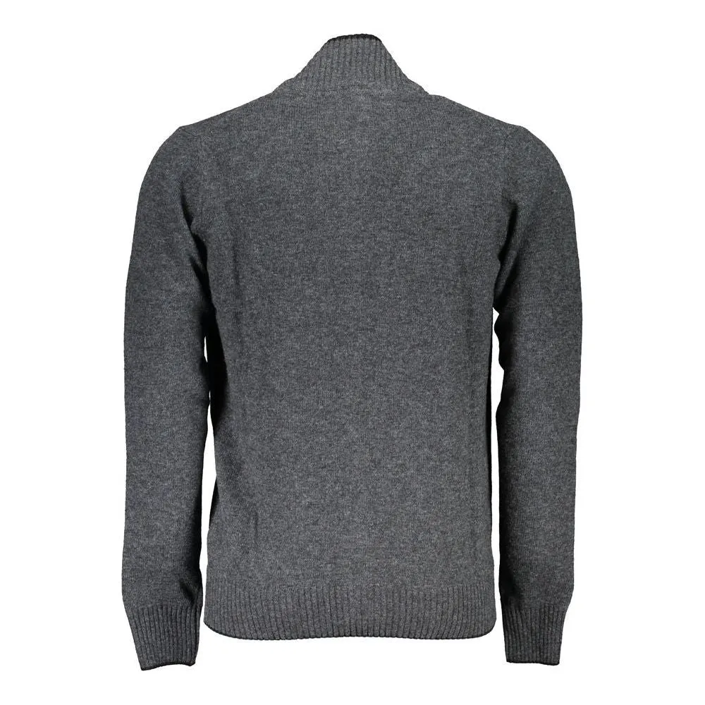 North Sails Gray Polyamide Men Cardigan