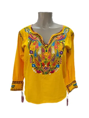 Peacock Blouse Yellow