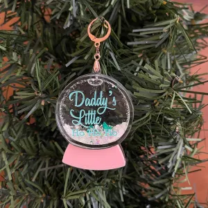 Customized BDSM Collar Tag with Snow Globe Shaker Design