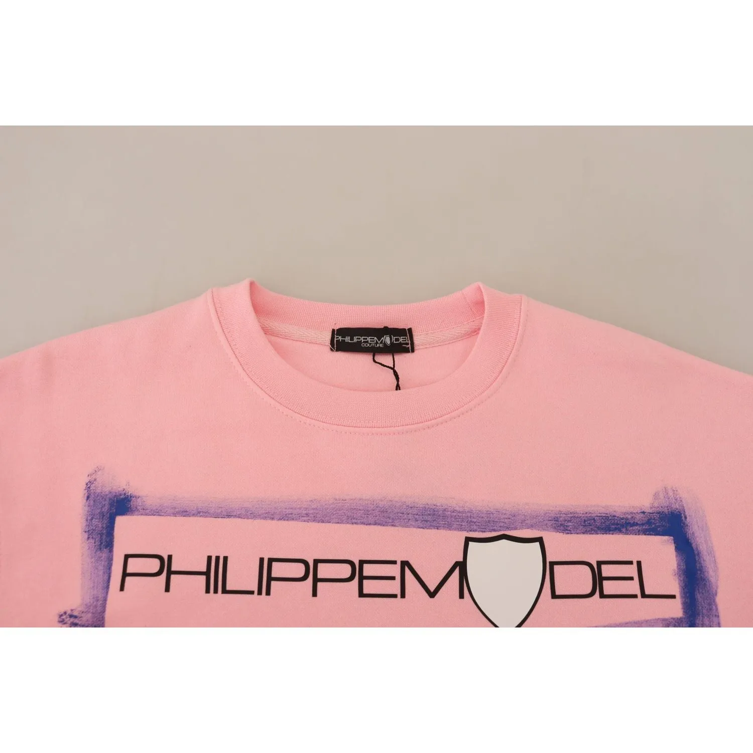 Philippe Model Elegant Pink Long Sleeve Pullover Sweater