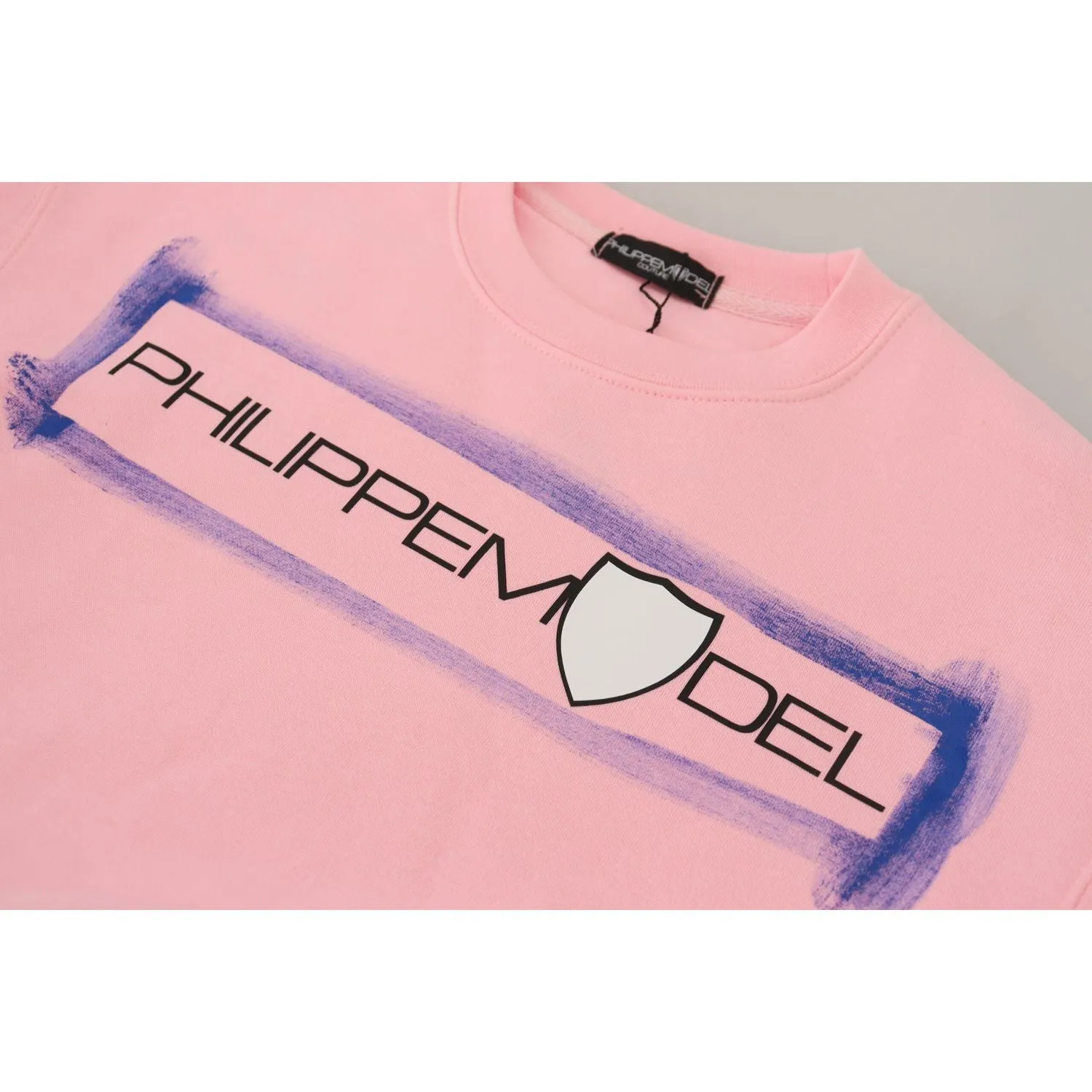 Philippe Model Elegant Pink Long Sleeve Pullover Sweater