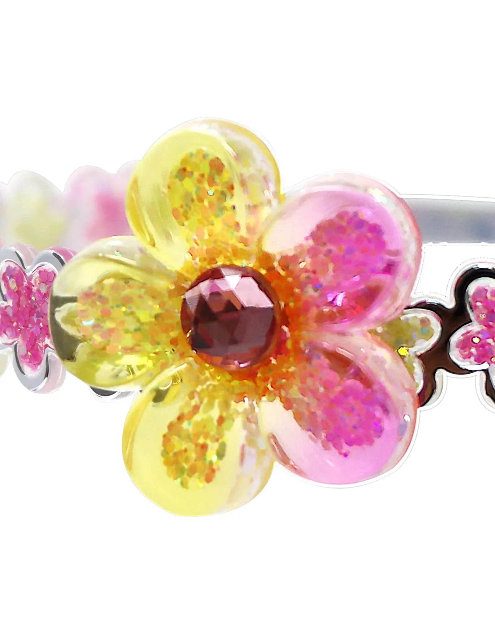 Pink Poppy Headband Daisy Sparkle