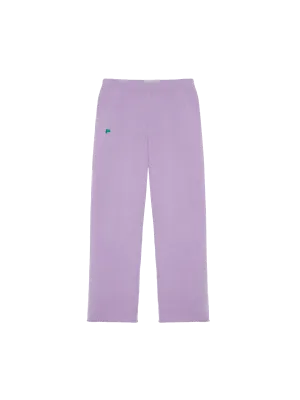 Recycled Cashmere Loose Track Pants—orchid purple