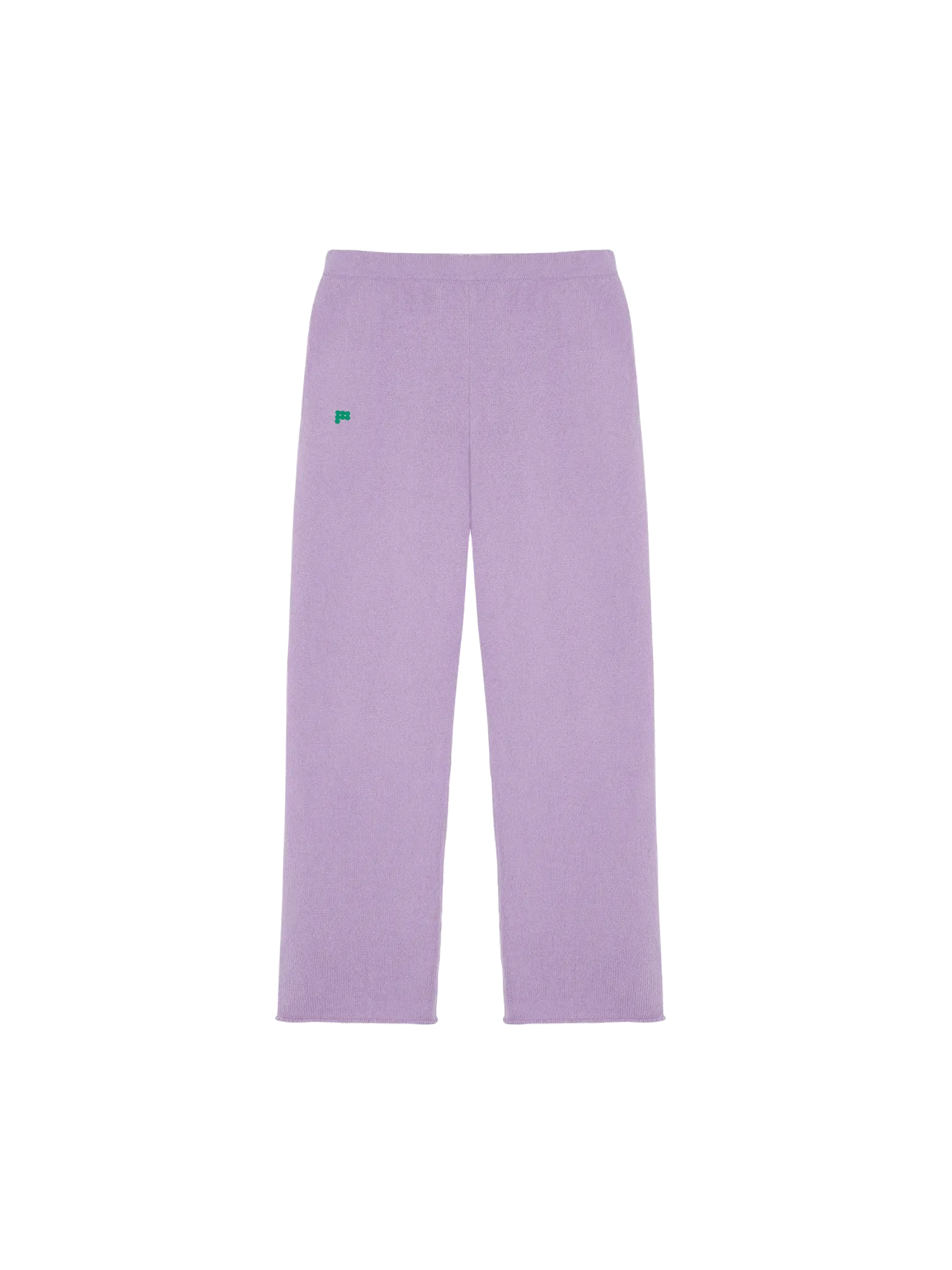 Recycled Cashmere Loose Track Pants—orchid purple