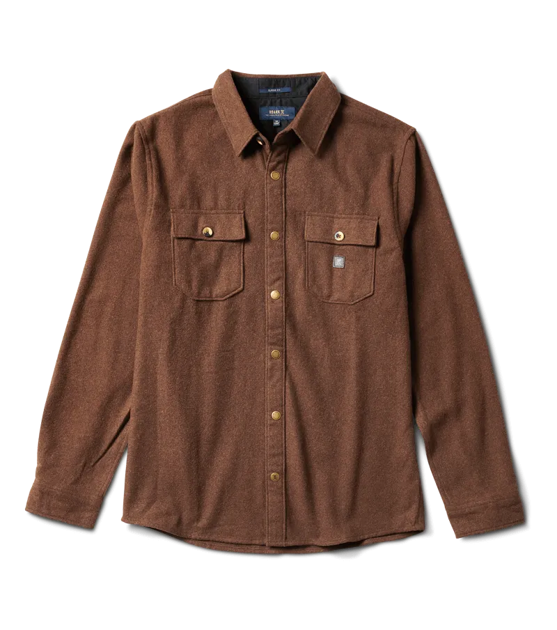 Roark Nordsman Flannel Shirt - Dark Brown