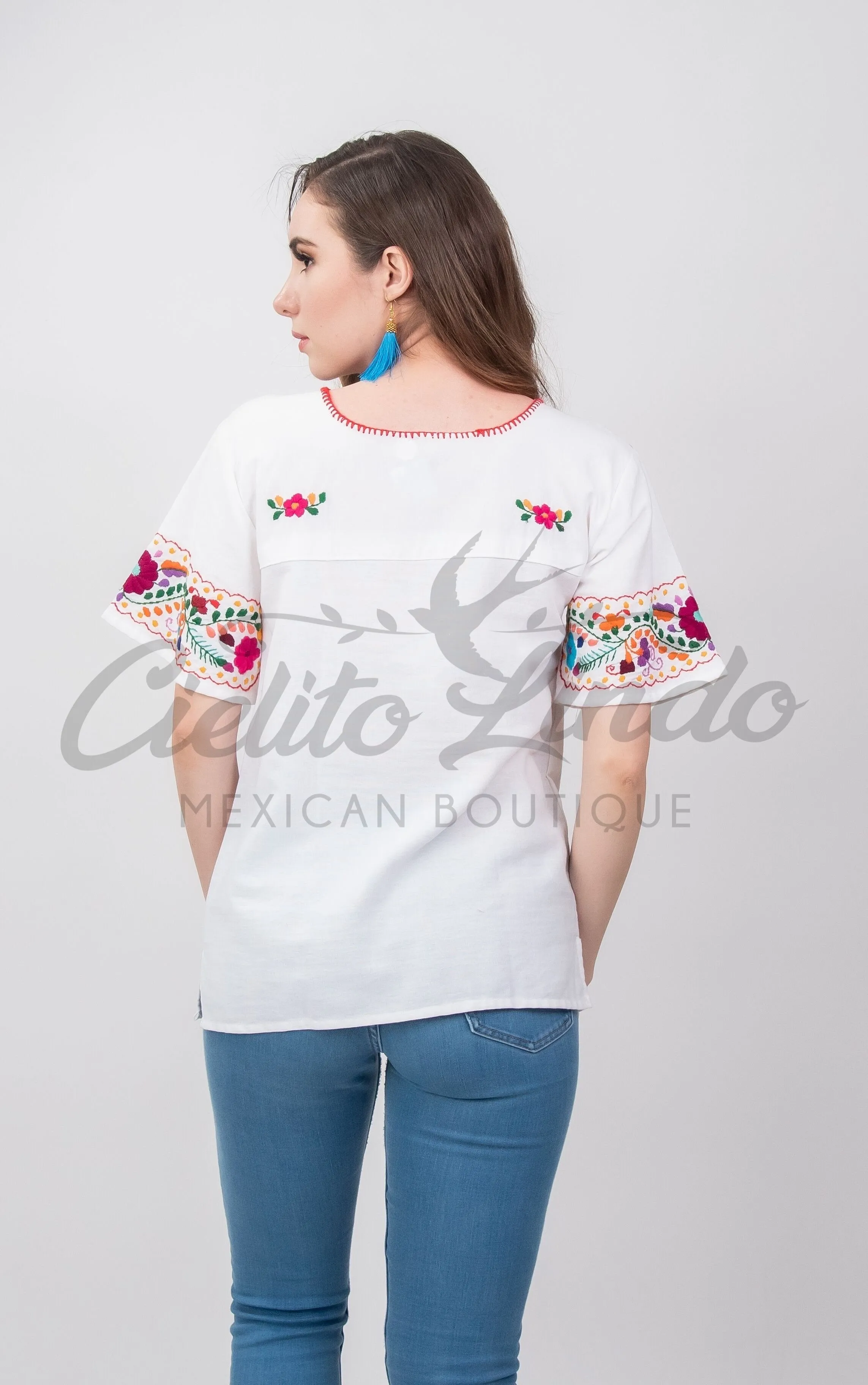 San Miguel Luxury Fine Blouse Cream