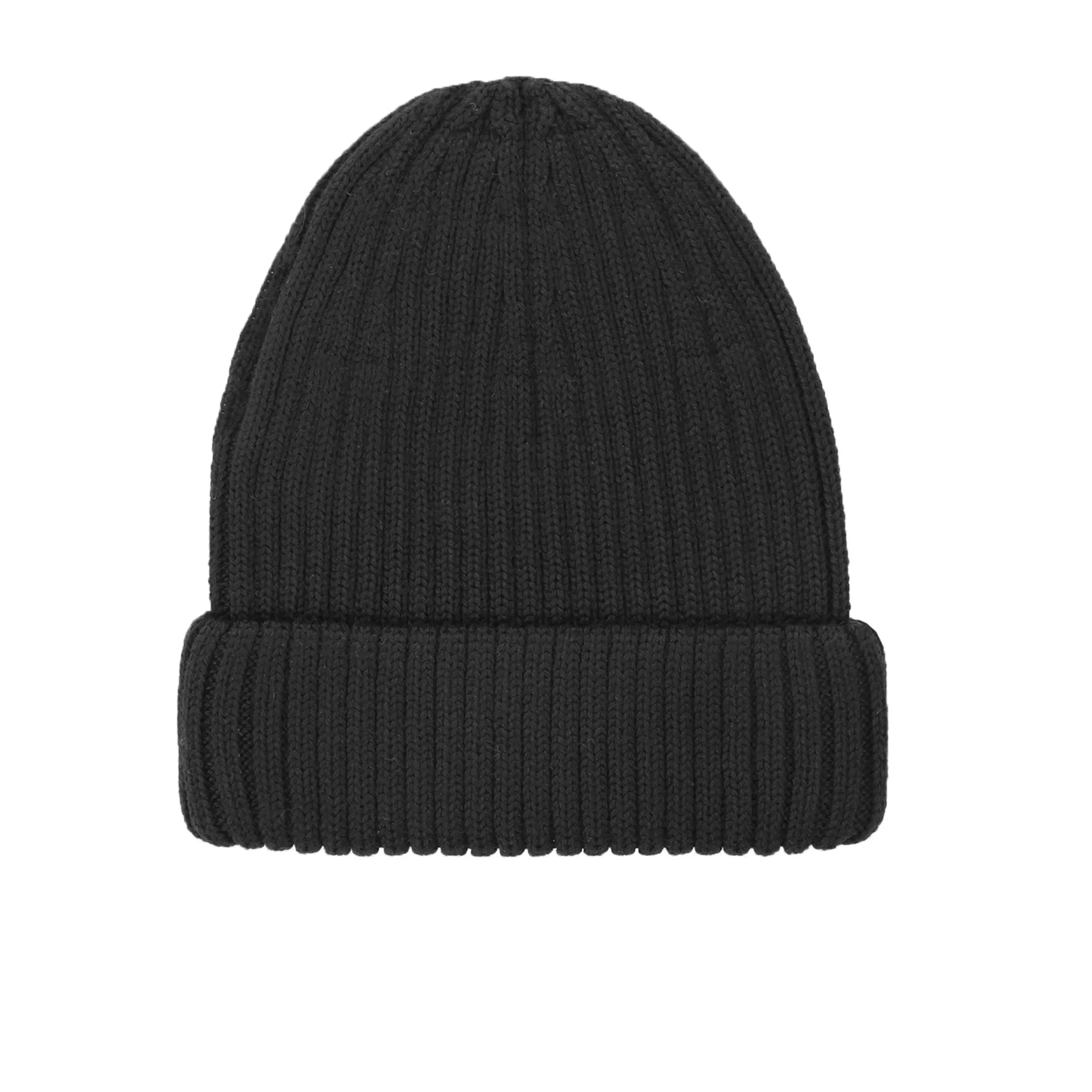 Sandbanks Badge Logo Beanie Hat in Black