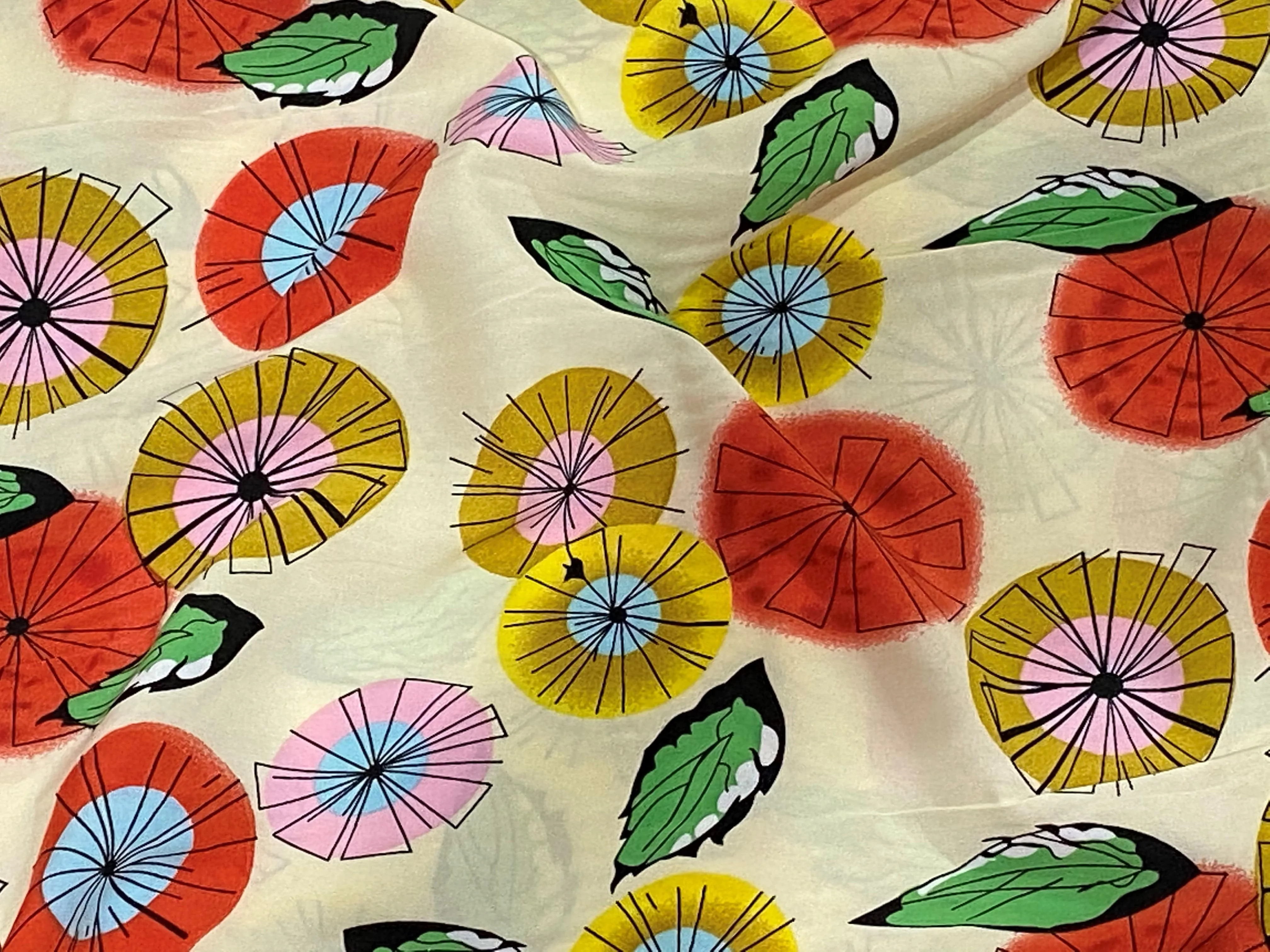 Springtime Flowers Spin - Summer Printed Crepe