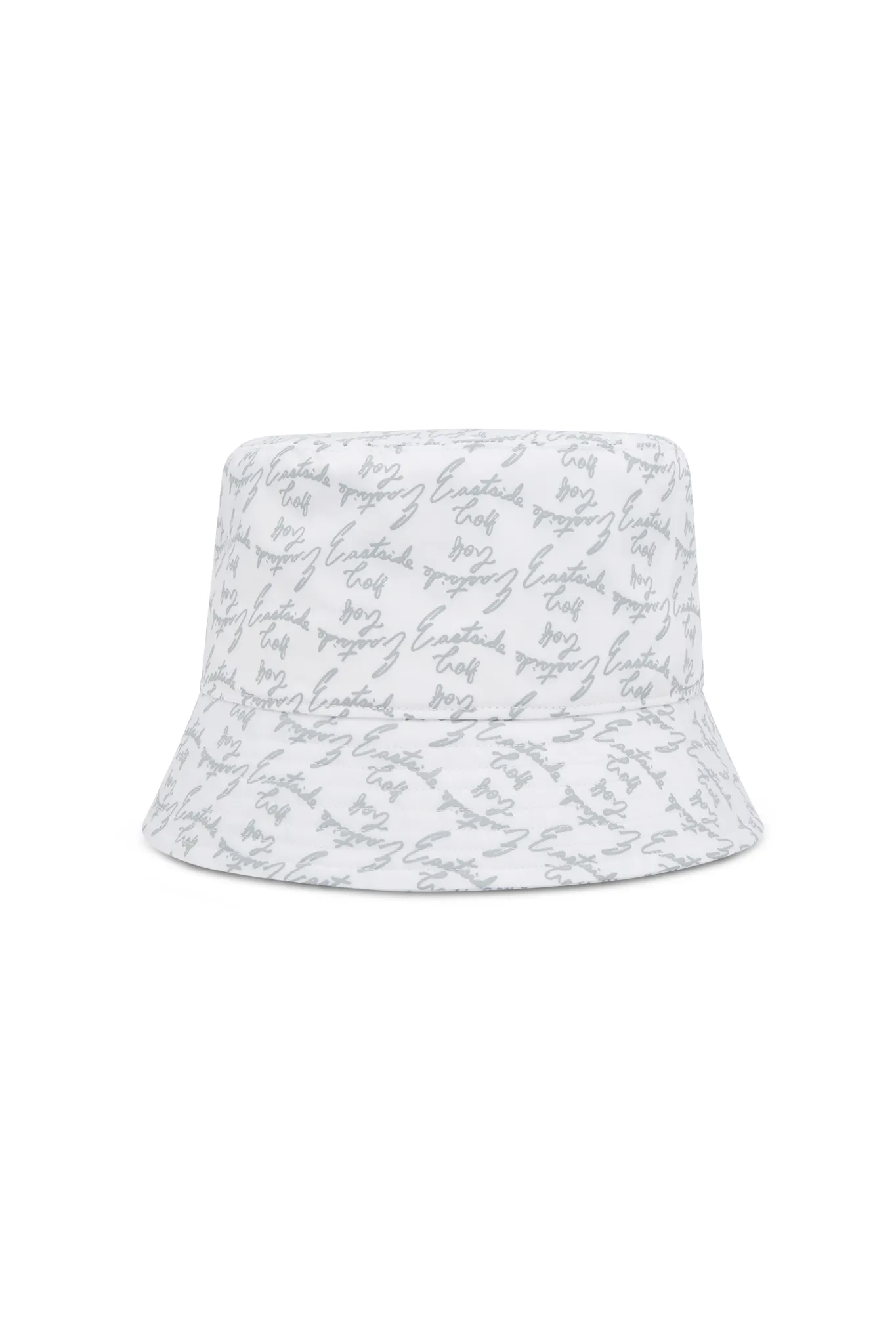 White Script Bucket Hat